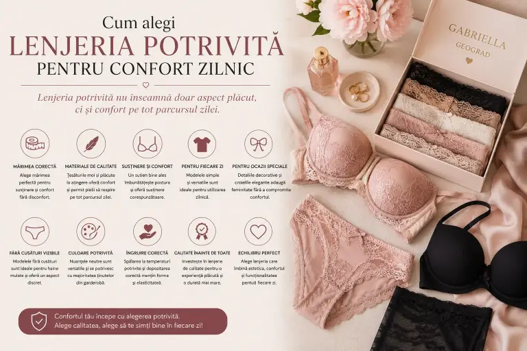 Cum alegi lenjeria potrivită pentru confort zilnic