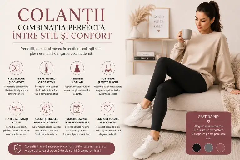 Colanții – combinația perfectă între stil și confort