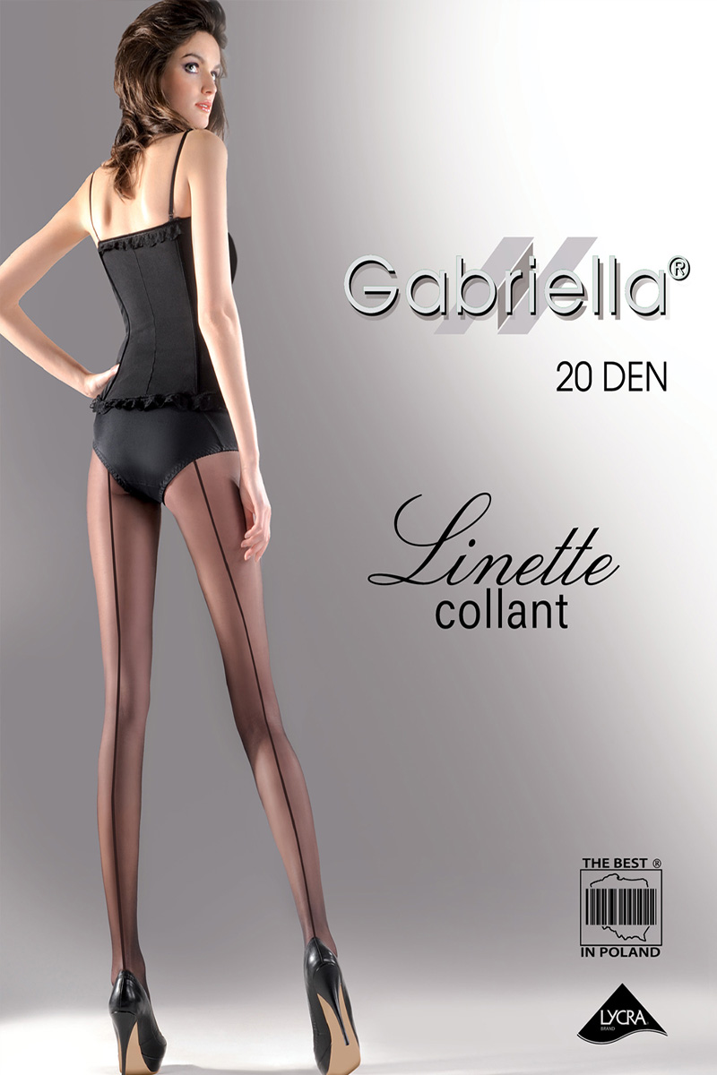 Dresuri dama Gabriella, Linette cu dunga la spate, 20 den -G116.